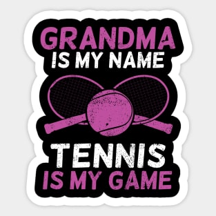 Tennis Grandma Grandmother Tennis Player Gift Sticker